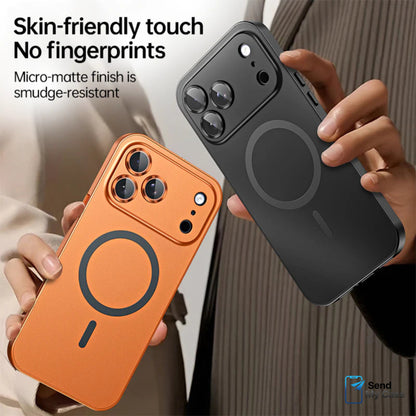 iPhone 17 Pro Max Aluminum Alloy MagSafe Case With Matte Back