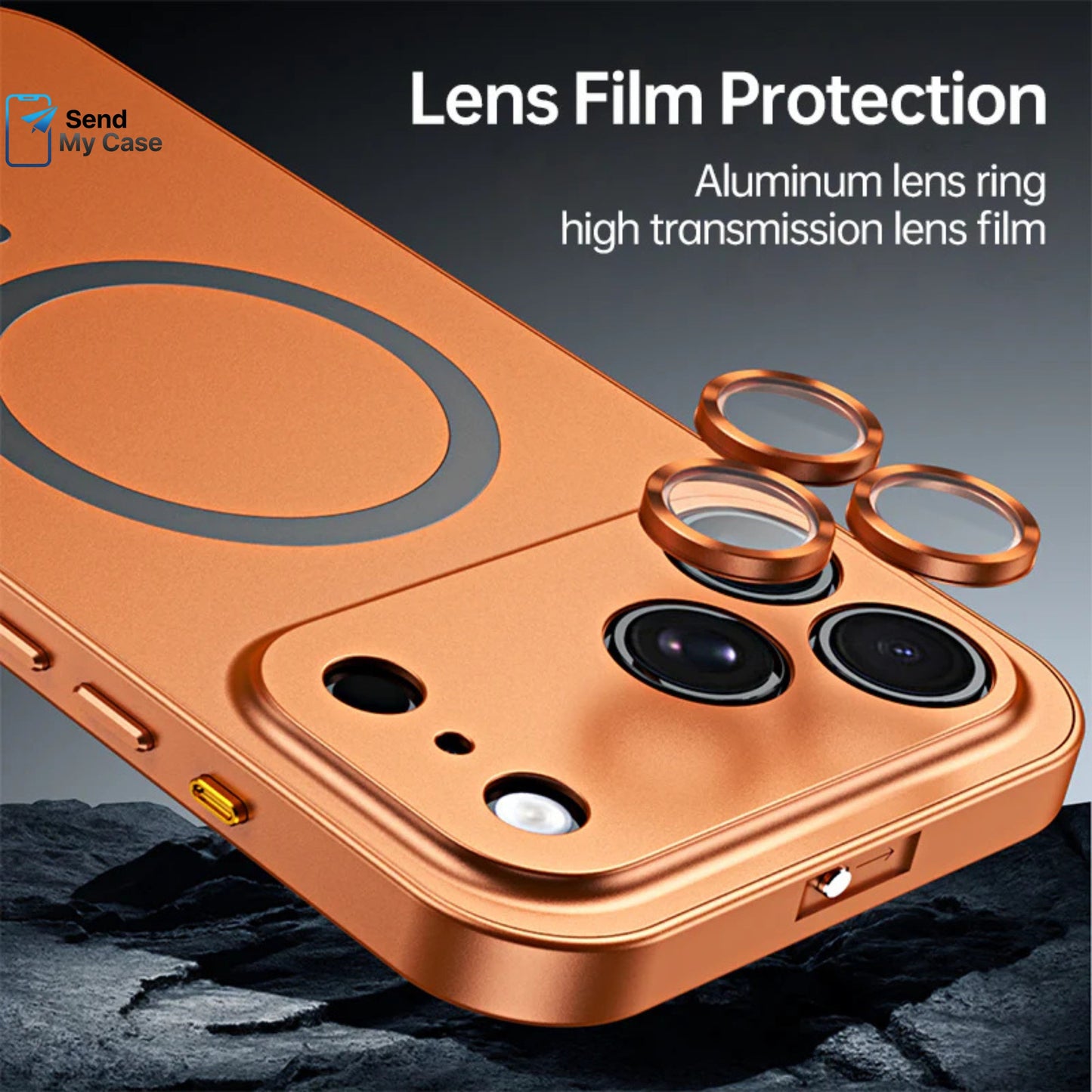 iPhone 17 Pro Max Aluminum Alloy MagSafe Case With Matte Back