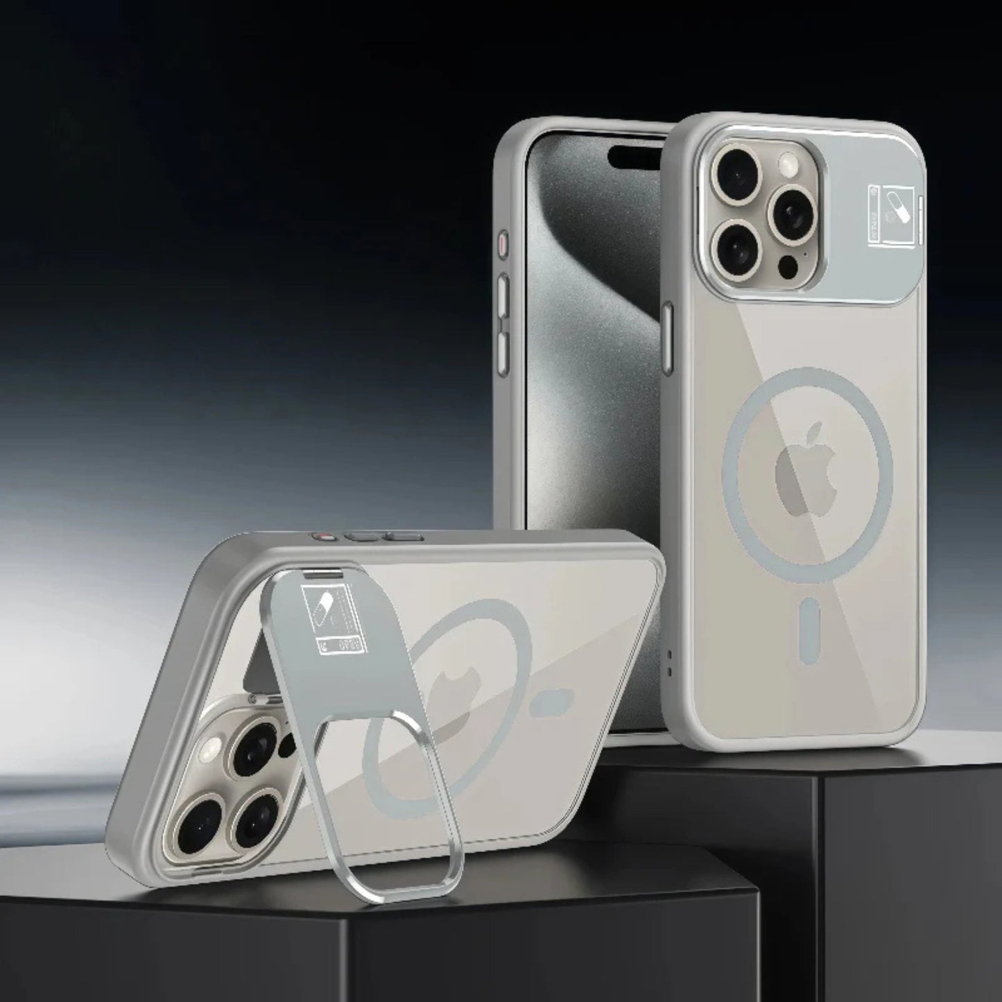 iPhone 17 Pro Max MagSafe Kickstand Case With Camera Stand