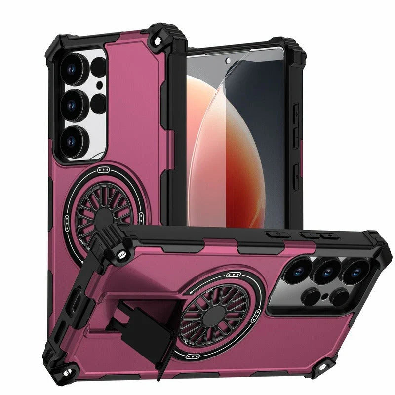 Samsung S26 Ultra Magnetic Armor Kickstand Case