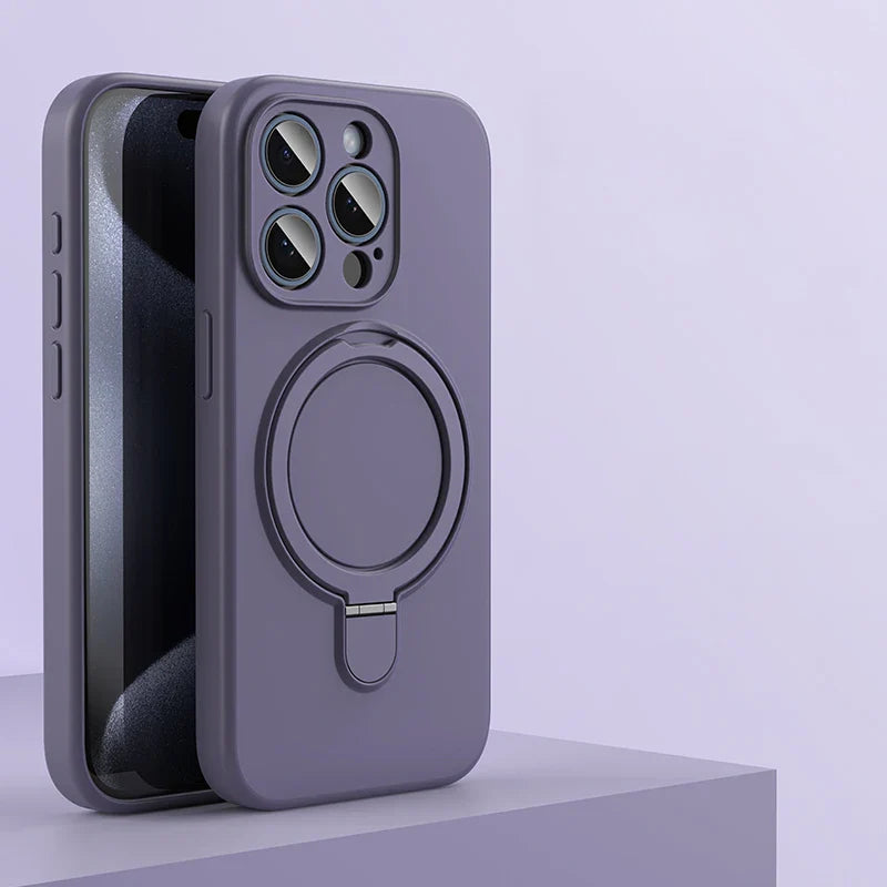 Liquid Silicone Kickstand Cover for iPhone - FonKayz