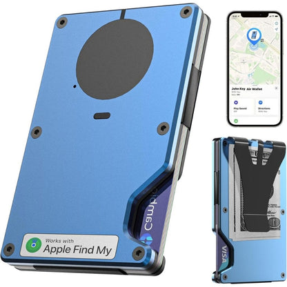 AirWallet Pro™ — Smart Aluminum Wallet with Built-In Apple Find My Tracking