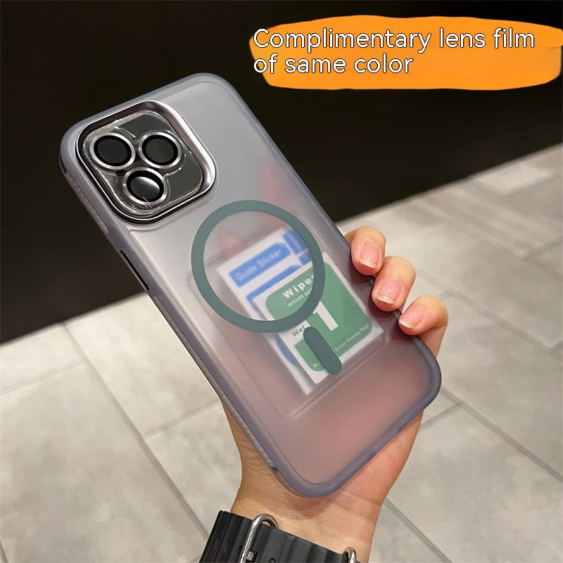 Anti-Slip Frosted Magnetic Cover for iPhone