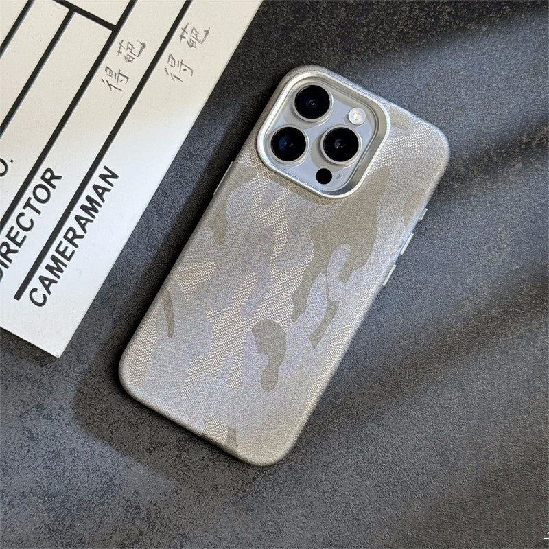 Advanced Camo Leather Cover for iPhone