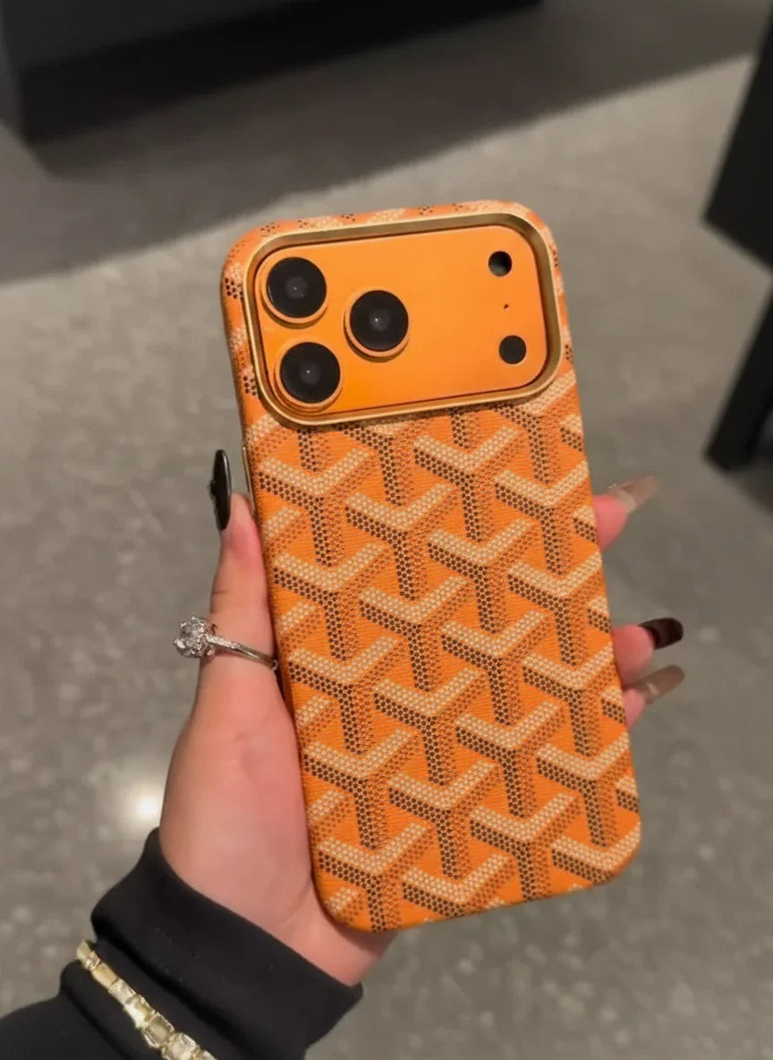 iPhone 17 Pro Max Luxury Monogram Pattern Case