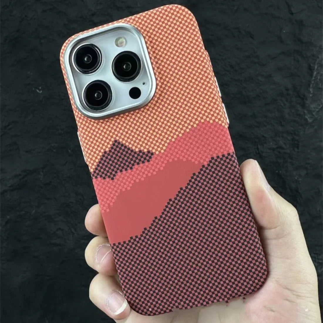 Kevlar Pattern Magnetic Cover for iPhone