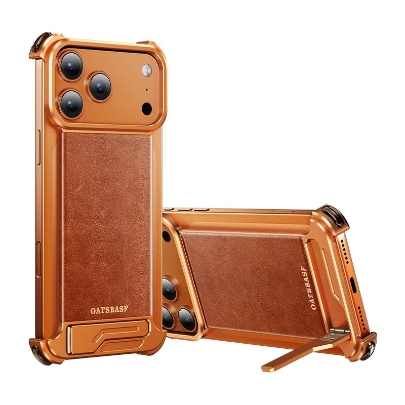 Frameless Magnetic Leather iPhone 17 Pro Max / Pro / Air Case - FonKayz