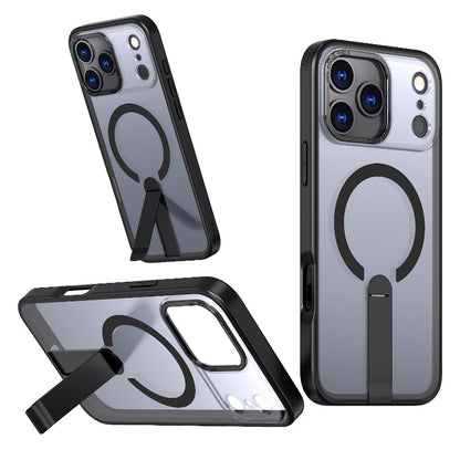 AirStand™ Magnetic Clear Case — Shockproof with Kickstand & MagSafe