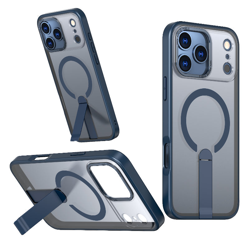AirStand™ Magnetic Clear Case — Shockproof with Kickstand & MagSafe