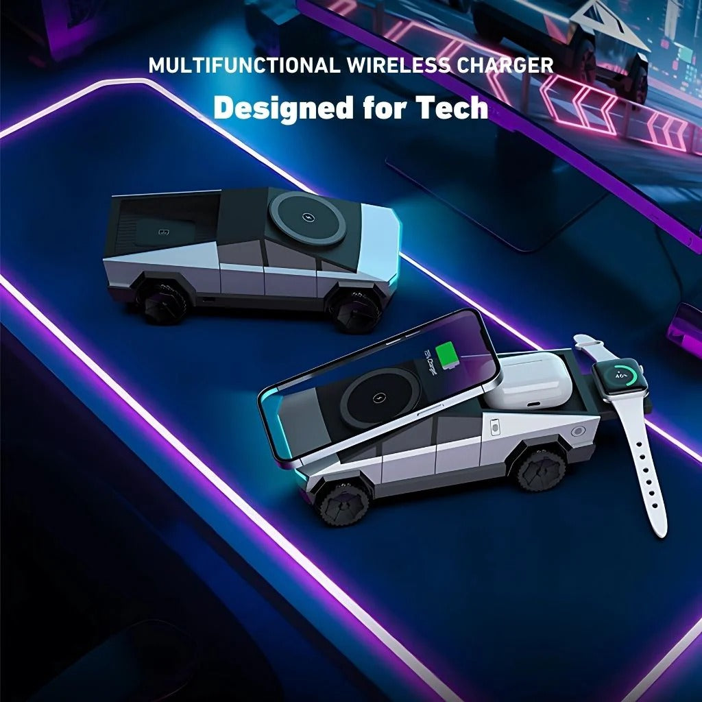 CyberDock X™ – 3-in-1 Rotating MagSafe Charging Station - FonKayz