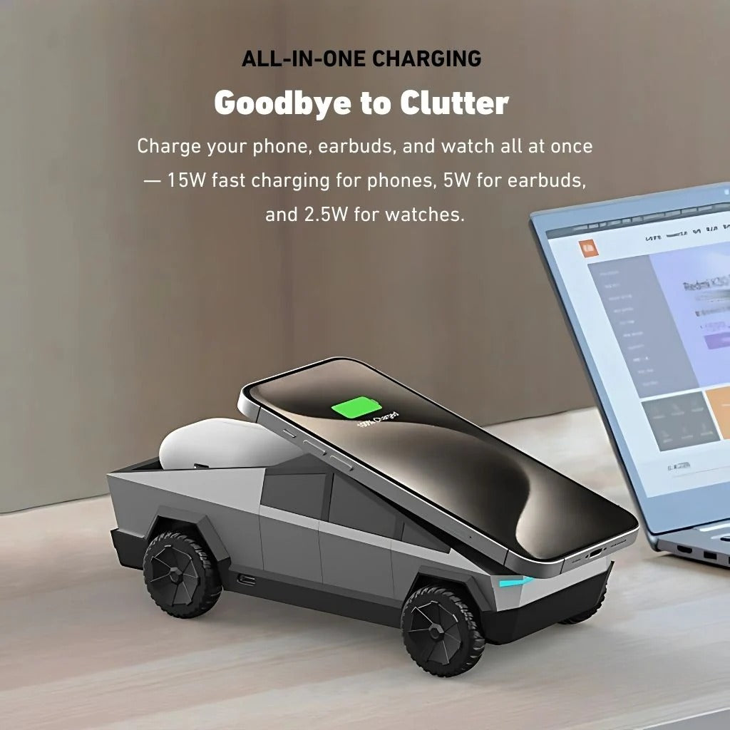 CyberDock X™ – 3-in-1 Rotating MagSafe Charging Station - FonKayz