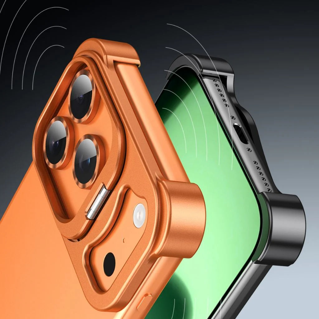 iPhone 17 Pro Max / Pro / Air Frameless Metal Edge Case – Slim Naked Feel MagSafe-Friendly Protection | Fonkayz