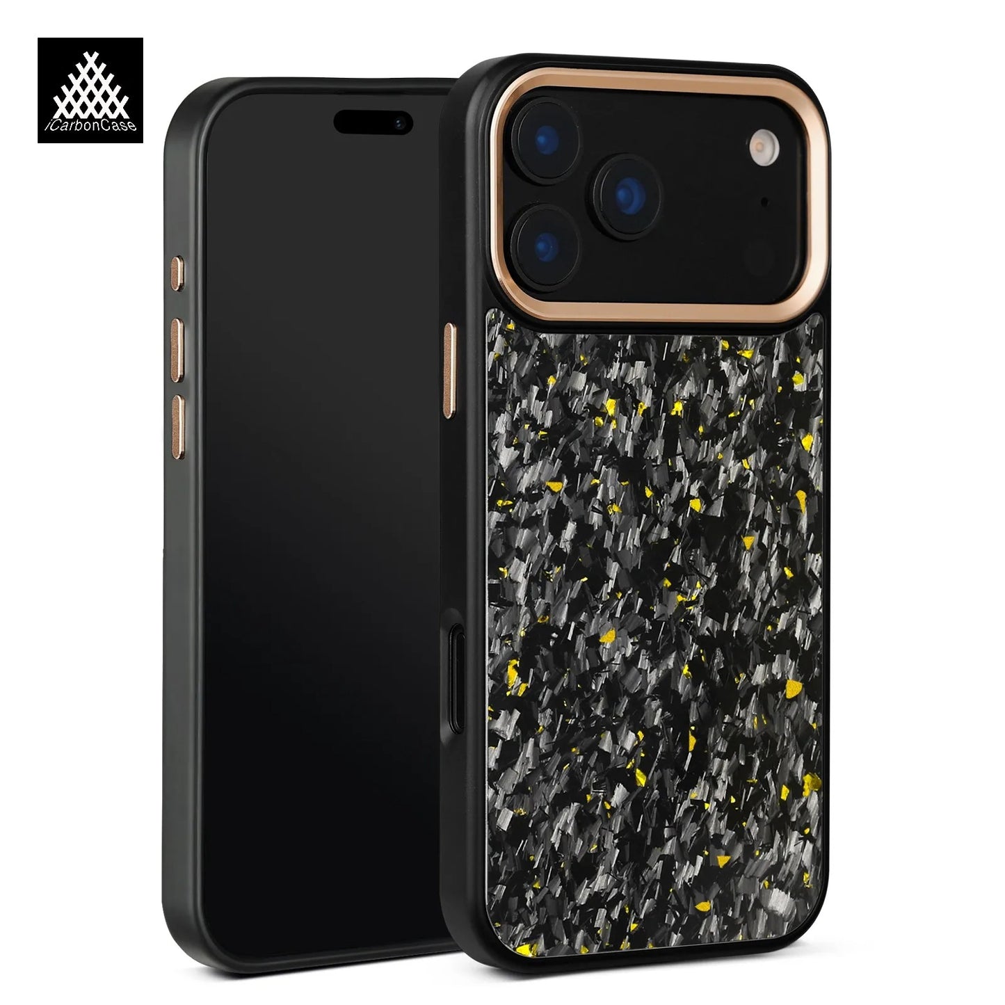 iPhone 17 Forged Carbon Fiber Case – MagSafe, Metal Camera Guard - FonKayz