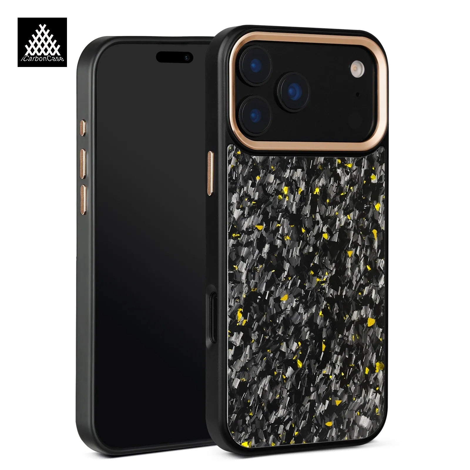 iPhone 17 Forged Carbon Fiber Case – MagSafe, Metal Camera Guard - FonKayz