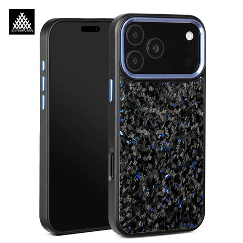 iPhone 17 Forged Carbon Fiber Case – MagSafe, Metal Camera Guard - FonKayz