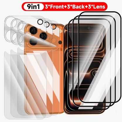GlazTek – UltraShield 3-in-1 Tempered Glass Kit for iPhone 17 Series - FonKayz