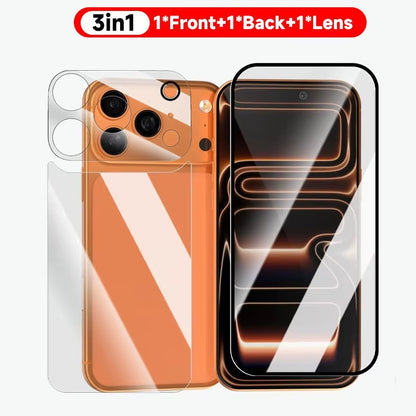 GlazTek – UltraShield 3-in-1 Tempered Glass Kit for iPhone 17 Series - FonKayz