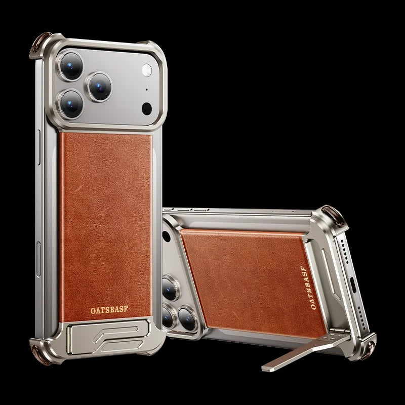 Frameless Magnetic Leather iPhone 17 Pro Max / Pro / Air Case - FonKayz