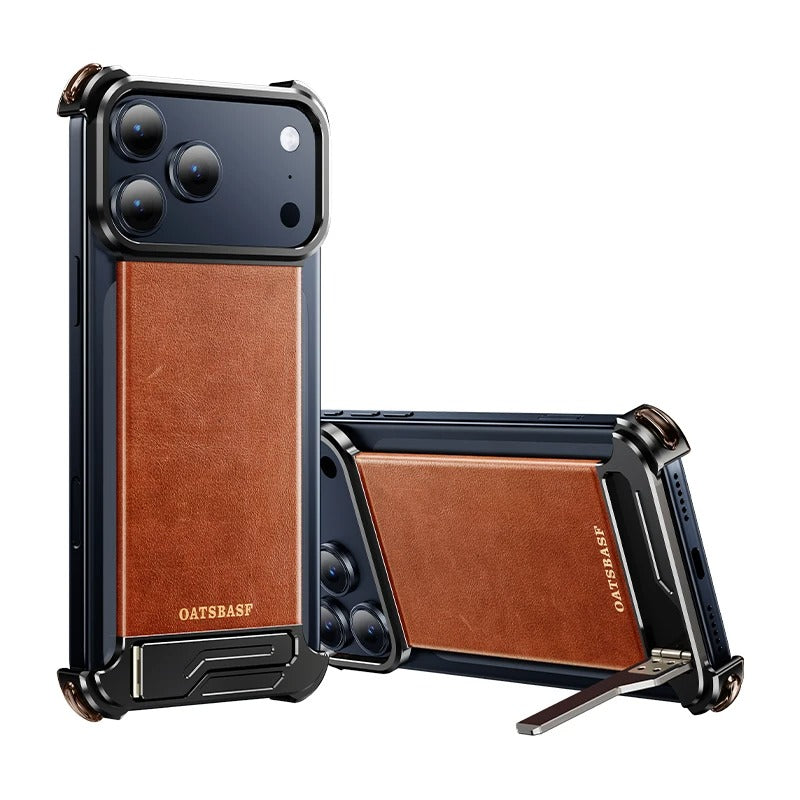 Frameless Magnetic Leather iPhone 17 Pro Max / Pro / Air Case - FonKayz