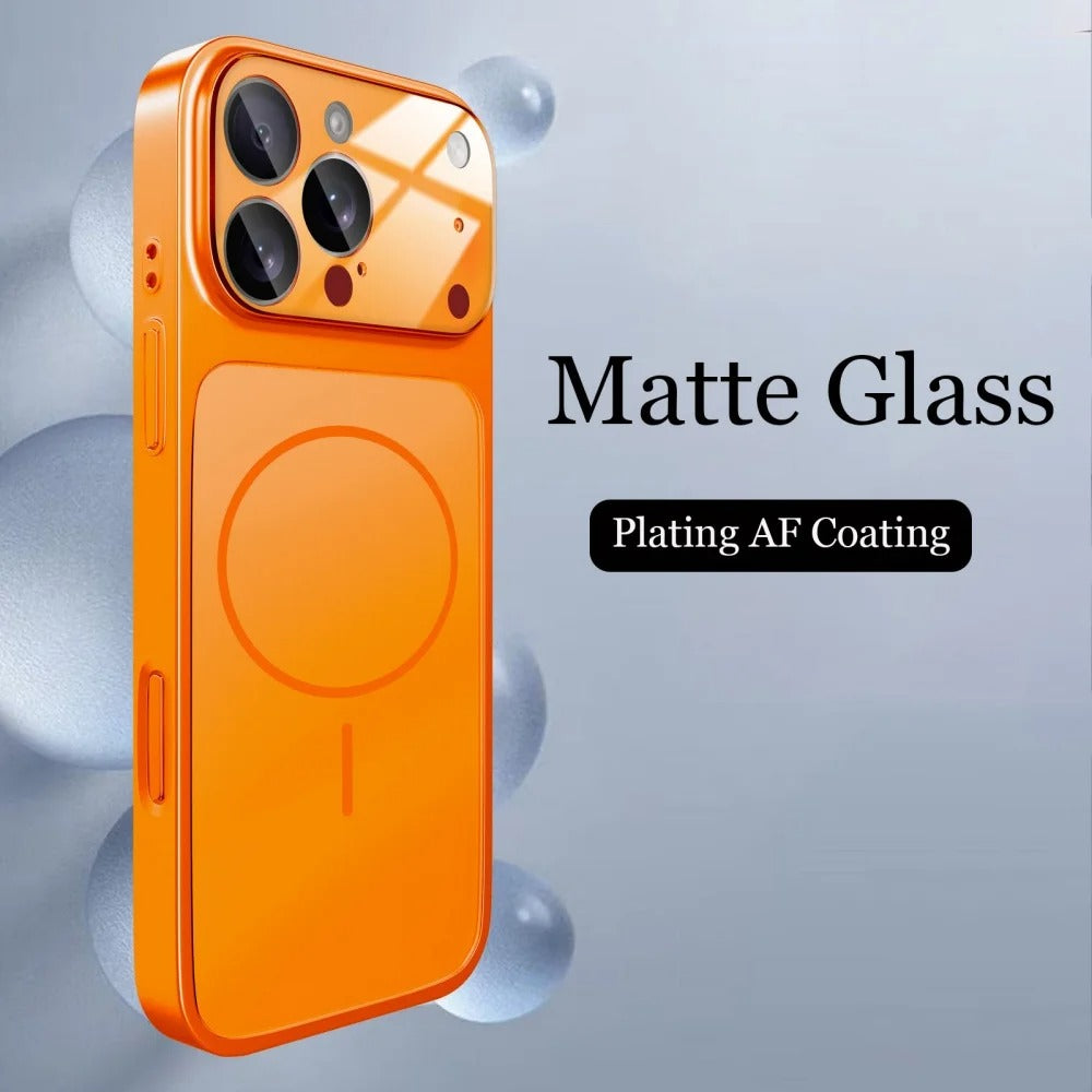 iPhone 17 Glass Matte Armor Case – MagSafe Compatible - FonKayz