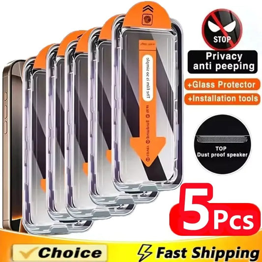 PrivGuard® – 5-Pack iPhone 17 Series Privacy Screen Protectors - FonKayz