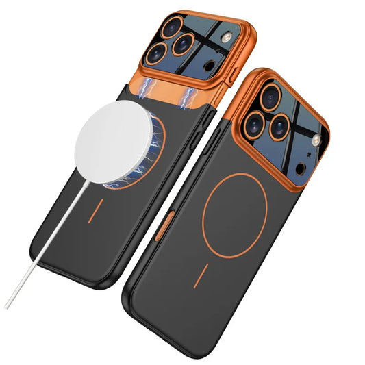 MagPro Edge™ – Contrast Magnetic Metal Case for iPhone 17 Series - Orange