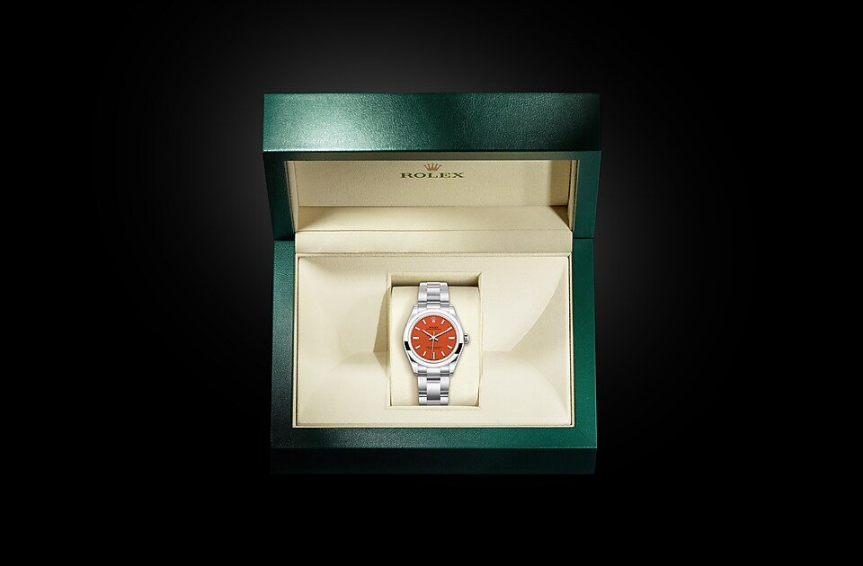 RLX oyster perpetual orange 31mm
