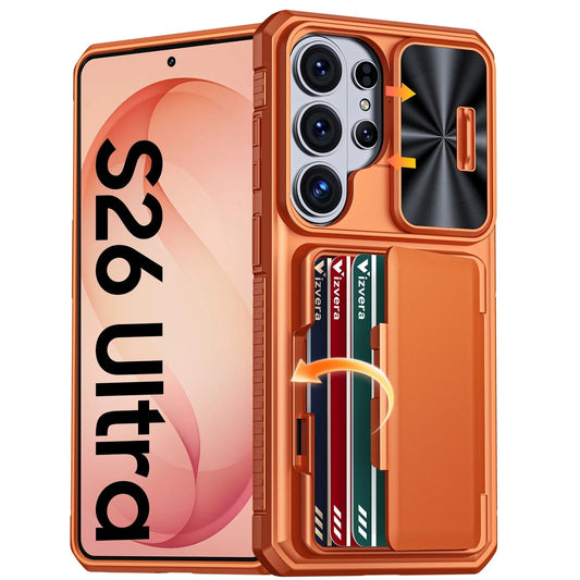 Galaxy S26 Ultra RFID Wallet Case with Camera Cover