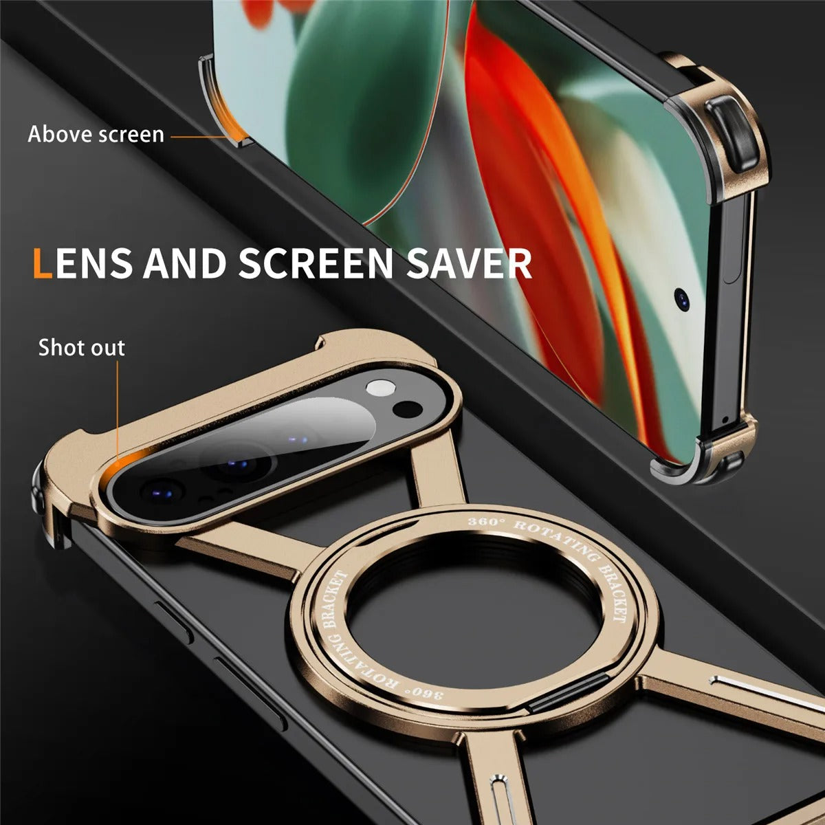 Google Pixel 10 Pro XL Case – Pixel Snap 360° Rotating Ring Armor