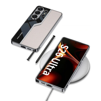 Galaxy S26 Ultra Luxury Leather Plating Case