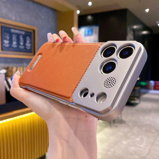 Leather Frameless iPhone 17 Case with MagSafe - FonKayz