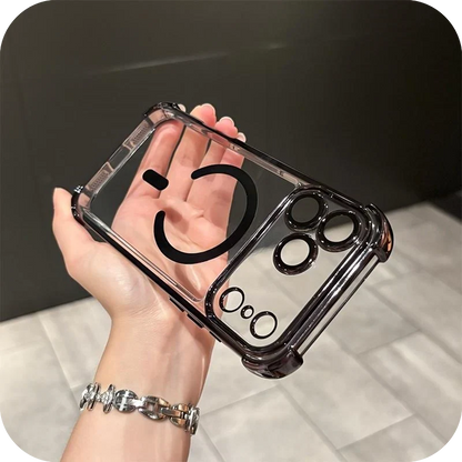 iPhone 17 Pro Max / Pro / Air Magnetic Clear Case – Shockproof Airbag Corners & Anti-Yellowing - FonKayz