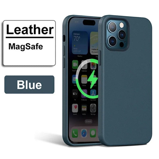 Official MagSafe Leather Case for Apple iPhone 16 Series - FonKayz