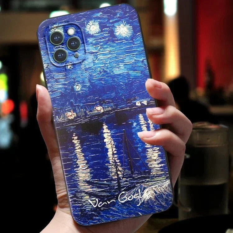 Van Gogh 3D Embossed Art iPhone Case - FonKayz