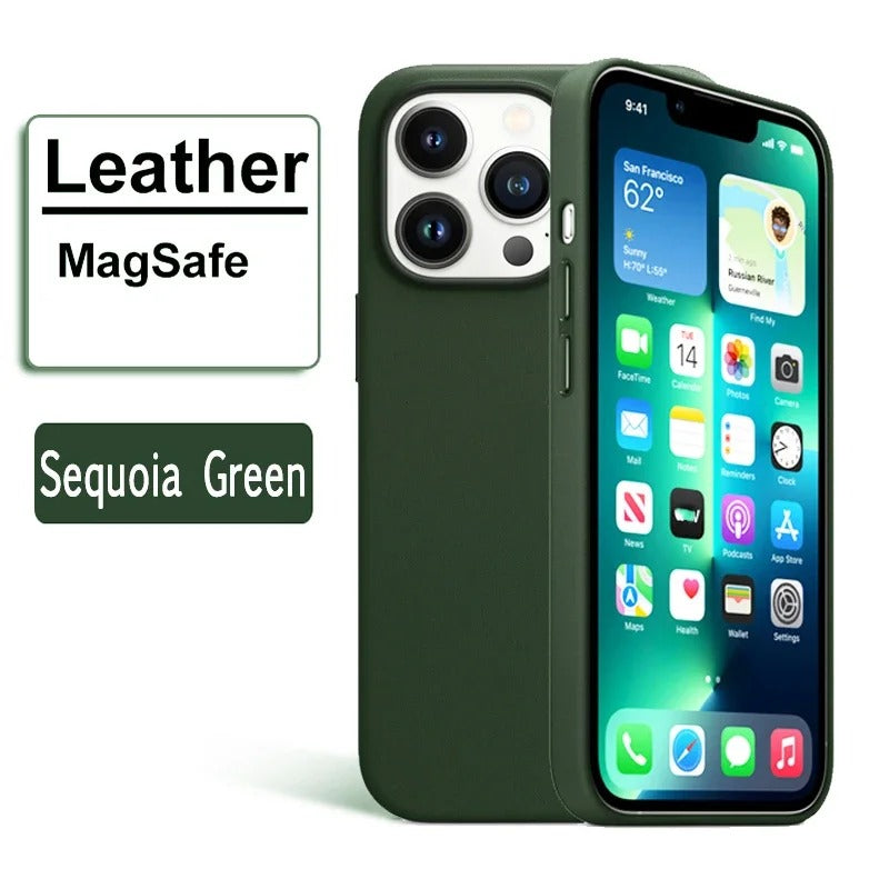 Official MagSafe Leather Case for Apple iPhone 16 Series